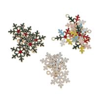 Zinc Alloy Christmas Pendants, Snowflake, plated, Christmas Design & DIY 20*23.5*2mm Approx 1mm 