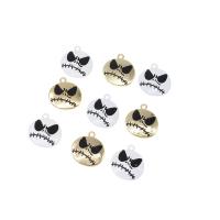 Fashion Halloween Pendant, Zinc Alloy, Round, plated, DIY 20*21.5*2.5mm Approx 1.5mm 