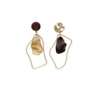 asymmetrische Ohrringe, Legierung, plattiert, Modeschmuck & für Frau, 2.8cm-6.8cm, verkauft von Paar