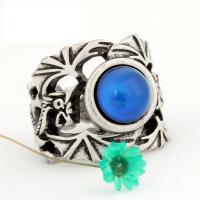 Mood Finger Ring, Zinc Alloy, with Glass Gemstone, plated, fashion jewelry & Unisex 