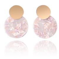 Acrylic Drop Earring, for woman, pink 
