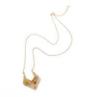 Zinc Alloy Necklace, gold color plated, for woman, 50mm .71 Inch 