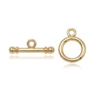 Brass Toggle Clasp, gold color plated  Approx 2.5mm 