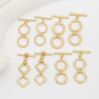 Brass Toggle Clasp, gold color plated 