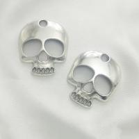 Zinc Alloy Jewelry Pendants, Skull, antique silver color plated, DIY 