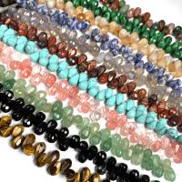 Perles de pierre gemme mixte, larme, poli, DIY & styles différents pour le choix & facettes, plus de couleurs à choisir Vendu par brin