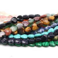 Mixed Gemstone Beads, Heart, polished & faceted Approx 