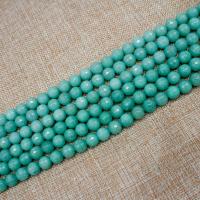 weiße Jade Perle, rund, poliert, DIY & facettierte, grün, verkauft von Strang