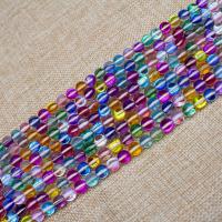 Round Crystal Beads, Labradorite, polished, DIY, multi-colored 