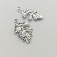 Zinc Alloy Leaf Pendants, antique silver color plated, DIY 