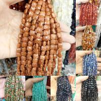 Mixed Gemstone Beads,  Square, polished, DIY & faceted 