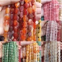 Perles de pierre gemme mixte, feuille, poli, DIY, plus de couleurs à choisir, 10*14*6mm Vendu par brin
