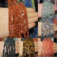 Gemischte Edelstein Perlen, Quadrat, poliert, DIY, keine, 12mm, verkauft von Strang