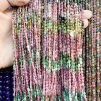 Natural Tourmaline Beads, Ellipse, polished, DIY, multi-colored, 4*6mm 