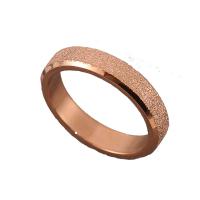 Titanium Steel Finger Ring, plated, fashion jewelry & for woman & frosted 1.5MMX4MM 
