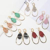Zinc Alloy Drop Earring, with Acetate, fashion jewelry 