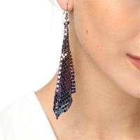 Boucle d'oreille goutte en aluminium, bijoux de mode, plus de couleurs à choisir Vendu par paire