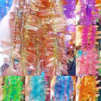 Gefärbte Quarz Perlen, Edelstein, Zylinder, poliert, unterschiedliche Farbe und Muster für die Wahl & DIY, keine, 6*31mm, verkauft von Strang