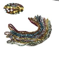 Perles hématite non-magnétique, polygone, Placage, DIY & styles différents pour le choix, plus de couleurs à choisir, 4*4mm, Vendu par brin