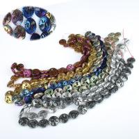 Perles hématite non-magnétique, Rond, Placage, DIY & styles différents pour le choix, plus de couleurs à choisir, 12mm, Vendu par brin