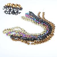 Perles hématite non-magnétique, Rond, Placage, DIY & styles différents pour le choix, plus de couleurs à choisir, 6mm, Vendu par brin