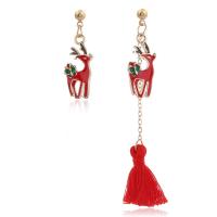 Christmas Earrings, Alloy, fashion jewelry & for woman 