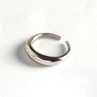 Sterling Silver Finger Ring, 925 Sterling Silver, plated, adjustable & for woman 5.2mm, 16.5mm, US Ring 