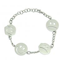 Stainless Steel Charm Bracelet, fashion jewelry & Unisex, silver color, 17.5cm+3.5cm 