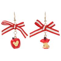 Christmas Earrings, Plastic, with Resin, fashion jewelry & for woman 