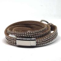 PU Leather Cord Bracelets, swallow, multilayer & for woman 80cm 