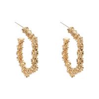 Zinc Alloy Stud Earring, gold color plated, for woman 