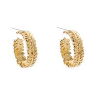 Zinc Alloy Stud Earring, gold color plated, for woman 