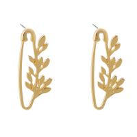 Zinc Alloy Stud Earring, gold color plated, for woman 