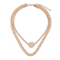 Fashion Multi Layer Necklace, Zinc Alloy, fashion jewelry & multilayer, golden 