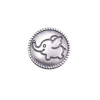 925 Sterling Silver Decorative Buckle, Elephant, antique silver color plated, DIY, 10mm Approx 2.5mm 