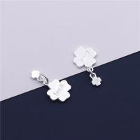 Sterling Silver Clover Pendant, 925 Sterling Silver, Four Leaf Clover, DIY Approx 4mm 