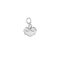 Sterling Silver Pendants, 925 Sterling Silver, Cloud, plated, DIY Approx 2.3mm 
