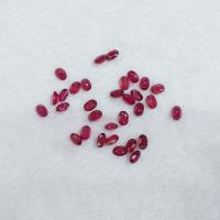 Gemstone Cabochons, Ruby, Ellipse, polished, DIY, red, 7*9mm 