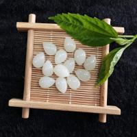 Кабошоны из драгоценных камней, Хотан Jade, Каплевидная форма, полированный, DIY, белый, 10*14mm, продается PC
