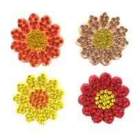 Couture - sur Patch, Tissus non tissés, fleur, DIY & avec strass, plus de couleurs à choisir, 26mm, Vendu par PC