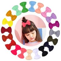 Children Hair Clip, Cloth, with Zinc Alloy, Butterfly, for children 
