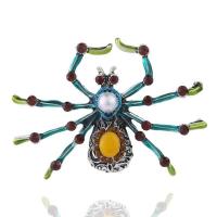 Bijoux broche en Zinc alliage , alliage de zinc, araignée, bijoux de mode & pour femme & avec strass Vendu par PC
