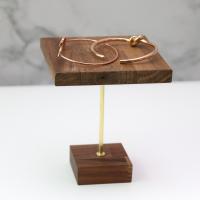 Jewelry Display Stand, Wood,  Square, durable brown 