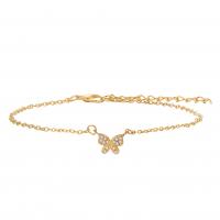 Zinc Alloy Anklet, Butterfly, fashion jewelry & for woman 