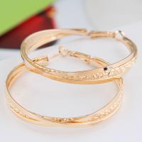 Zinc Alloy Hoop Earring, plated, for woman 50mm 