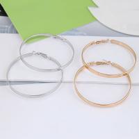Zinc Alloy Hoop Earring, Donut, plated, for woman 
