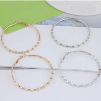 Zinc Alloy Hoop Earring, Donut, plated, for woman 50mm 