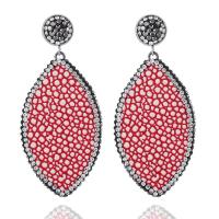 Zinc Alloy Rhinestone Drop Earring, Teardrop, fashion jewelry & for woman & with rhinestone 