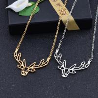 Christmas Jewelry Necklace, Alloy, plated, fashion jewelry 4 cmX3.4cmuff0c45cm+5cm 