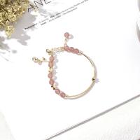 Quartz Bracelets, with Brass, Round, plated, fashion jewelry & for woman 210mm 